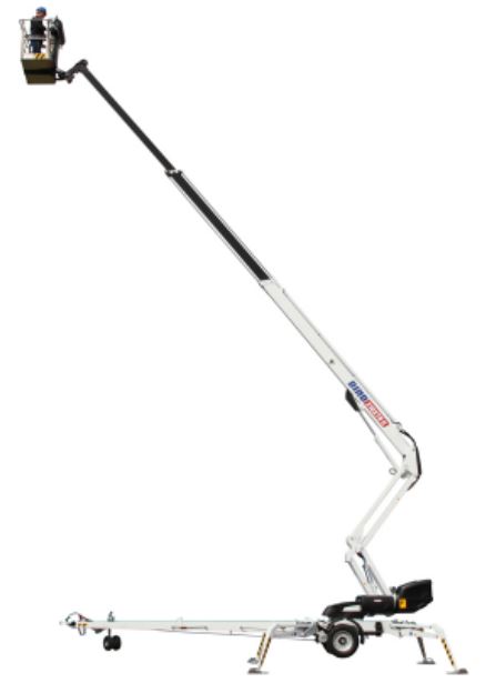 Tilhengerlift, knekkarm el/batt/bensin arb.h <21m